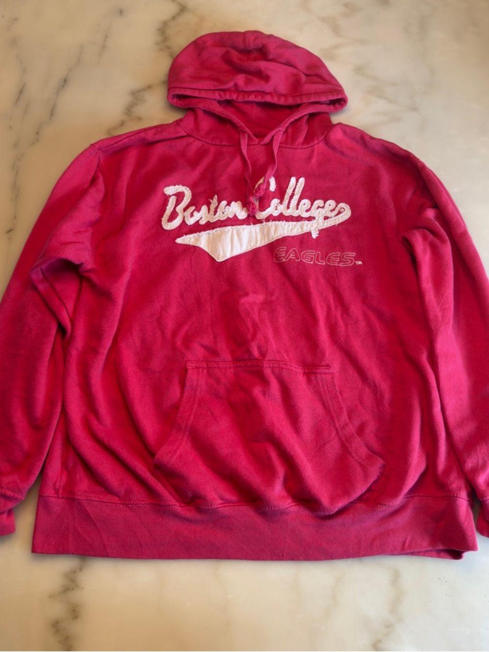 J. America Hot Pink Boston College Eagles Hooded Sweatshirt